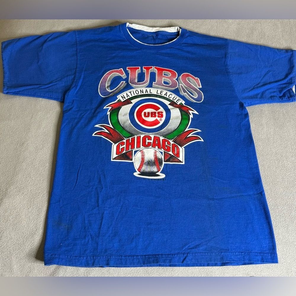 Vintage Chicago Cubs National League  '90s T-Shirt Size L/XL